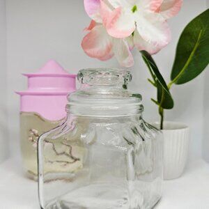 Owens-Illinois Small Glass Jar Canister Collectible Kitchen Organization